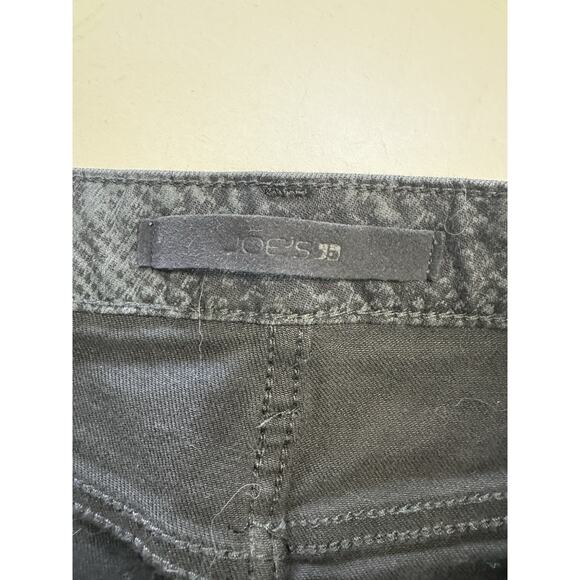 Joes Jeans Sz 28 The Charlie High Rise Skinny Black Snake Animal Print - Picture 6 of 8